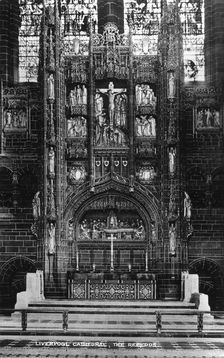 The reredos in Liverpool Cathedral, 20th century