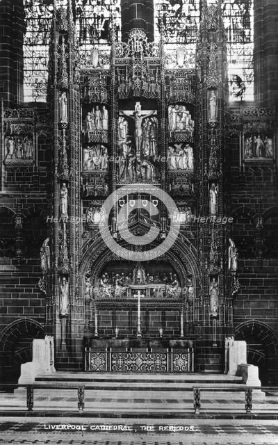 The reredos in Liverpool Cathedral, 20th century. Artist: Unknown