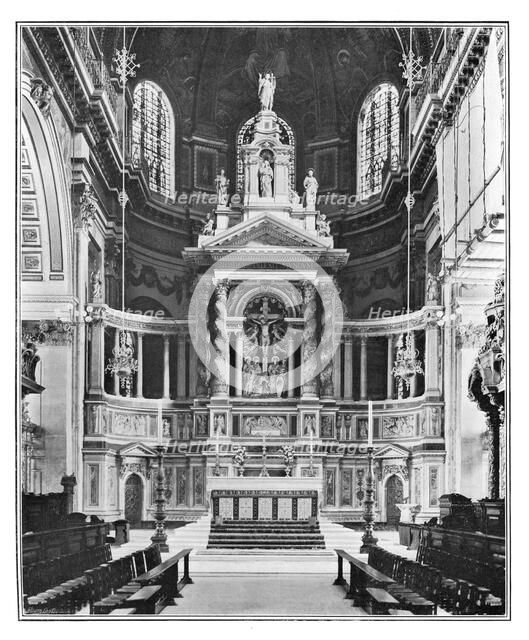 The Reredos in St Paul's Cathedral, 1901. Artist: Unknown