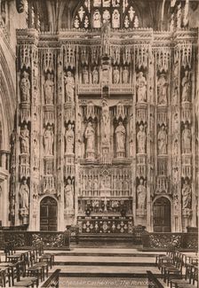 The reredos, Winchester Cathedral, Hampshire, early 20th century(?)