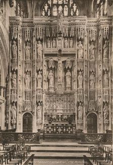 The reredos, Winchester Cathedral, Hampshire, early 20th century(?)