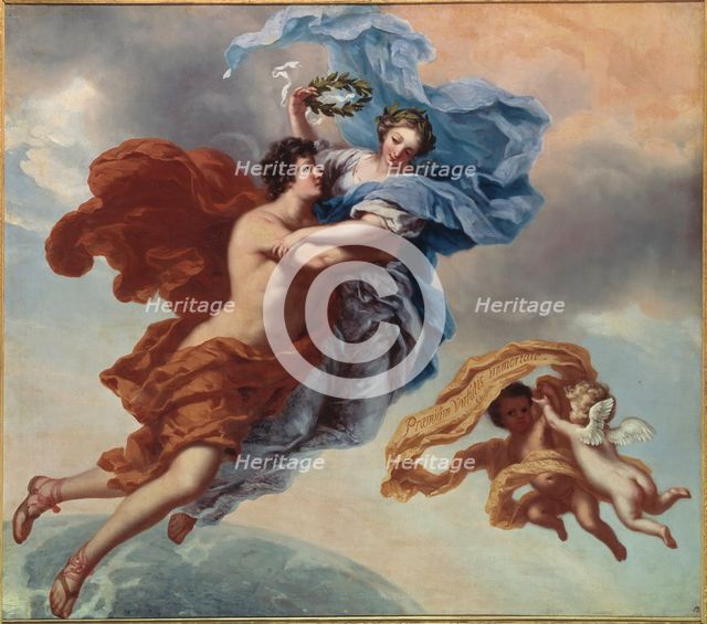 The reward of virtue, allegory, 1680. Creator: David Klocker Ehrenstrahl.