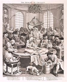 The Reward of Cruelty plate IV from The Four Stages of Cruelty, 1751. Artist: Anon