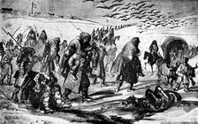 The Retreat Crimean War, 19th century, (1930).Artist: Constantin Guys