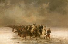 The Retreat c1871. Creator: Louis Eugene Benassit