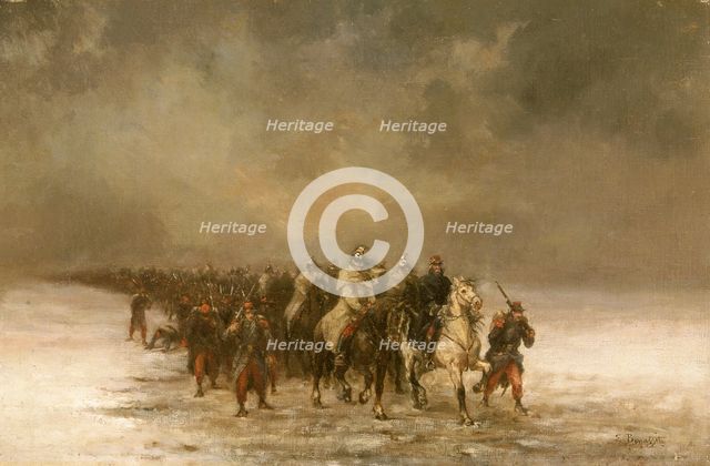 'The Retreat', c1871. Creator: Louis Eugene Benassit.