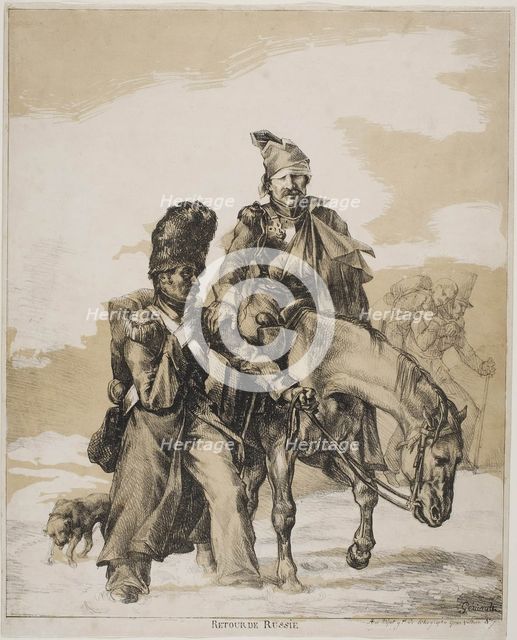 The Retreat from Russia, ca 1818. Artist: Géricault, Théodore (1791-1824)