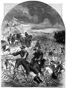 The retreat of Belleisle, c1740 (19th century)