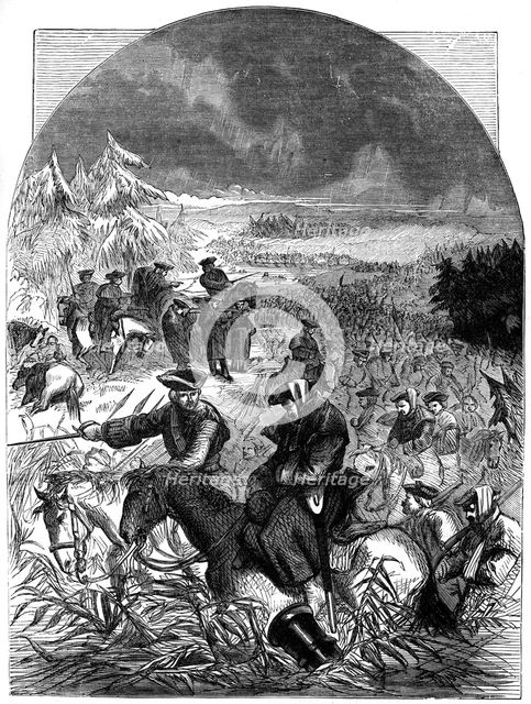 The retreat of Belleisle, c1740 (19th century). Artist: Unknown