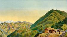 "The Retreat", Mushobra, General Roberts's Home on the Hills Near Simla 1850s, (1901). Creator: W McCracken