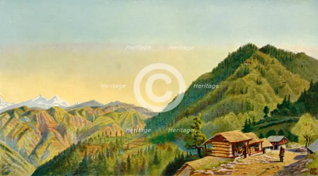 '"The Retreat", Mushobra, General Roberts's Home on the Hills Near Simla', 1850s, (1901).  Creator: W McCracken.