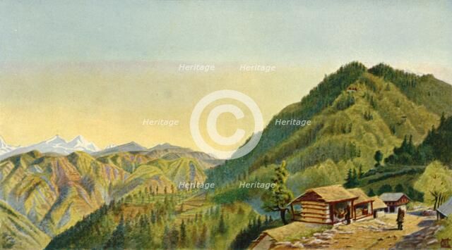 '"The Retreat", Mushobra, General Roberts's Home on the Hills Near Simla', 1850s, (1901).  Creator: W McCracken.