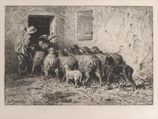 The Return, 1864. Creator: Charles Emile Jacque