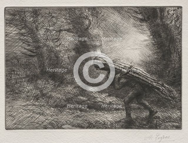 The Return to the Cottage. Creator: Alphonse Legros (French, 1837-1911).