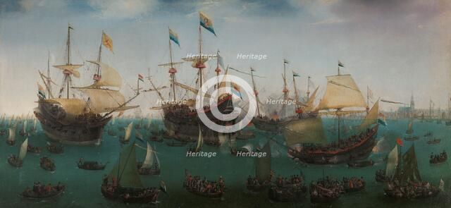 The Return to Amsterdam of the Second Expedition to the East Indies, 1599. Creator: Hendrick Cornelisz Vroom.