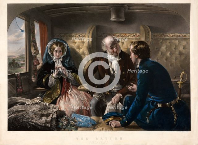 The Return (First Class), pub. 1857. Creator: Abraham Solomon (1824 - 1862) after.