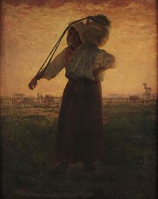 The return from the farm, 1850. Creator: Millet, Jean-François (1814-1875)