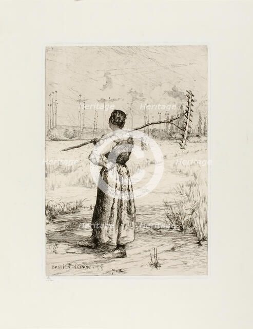 The Return from the Field, 1878. Creator: Jules Bastien-Lepage.