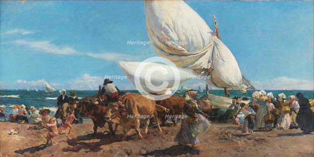 The Return from the Fishing, 1898. Creator: Sorolla y Bastida, Joaquín (1863-1923).