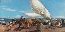 The Return from the Fishing, 1898. Creator: Sorolla y Bastida, Joaquín (1863-1923)