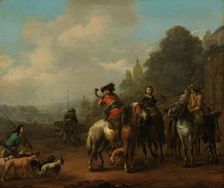 The Return from the Hunt, 1650-1674. Creator: Johannes Lingelbach