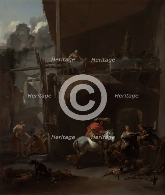 The Return from the Hunt, 1660s. Creator: Nicolaes Berchem.