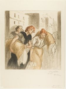The Return from the Laundry, 4415. Creator: Theophile Alexandre Steinlen