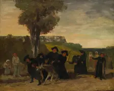 The Return from the Meeting, 1863. Creator: Gustave Courbet