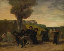 The Return from the Meeting, 1863. Creator: Gustave Courbet