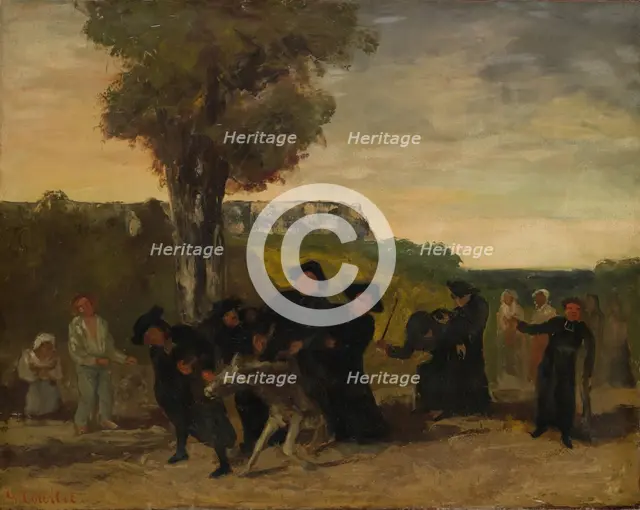 The Return from the Meeting, 1863. Creator: Gustave Courbet.