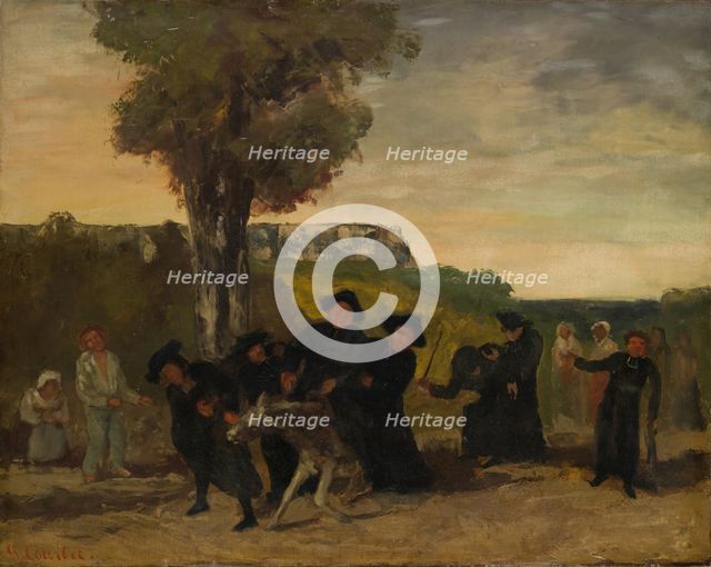 The Return from the Meeting, 1863. Creator: Gustave Courbet.