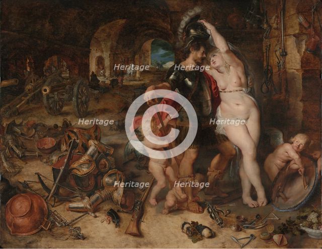 The Return from War: Mars Disarmed by Venus, about 1610-1612.  Creators: Peter Paul Rubens, Jan Brueghel the Elder.