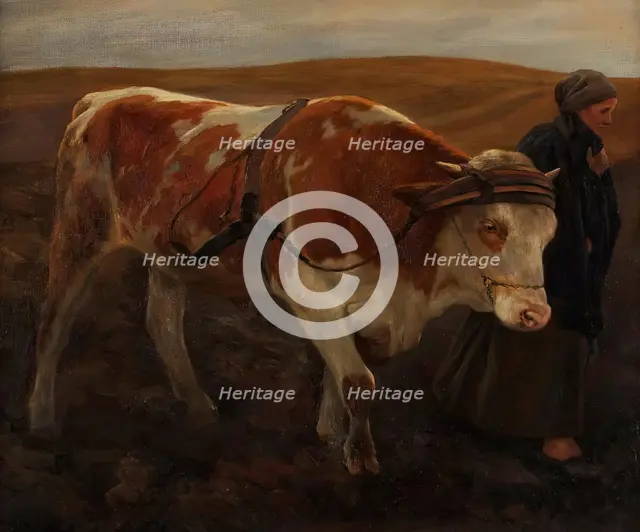 The return home from the field, 1898. Creator: Alfred Schrötter of Kristelli.