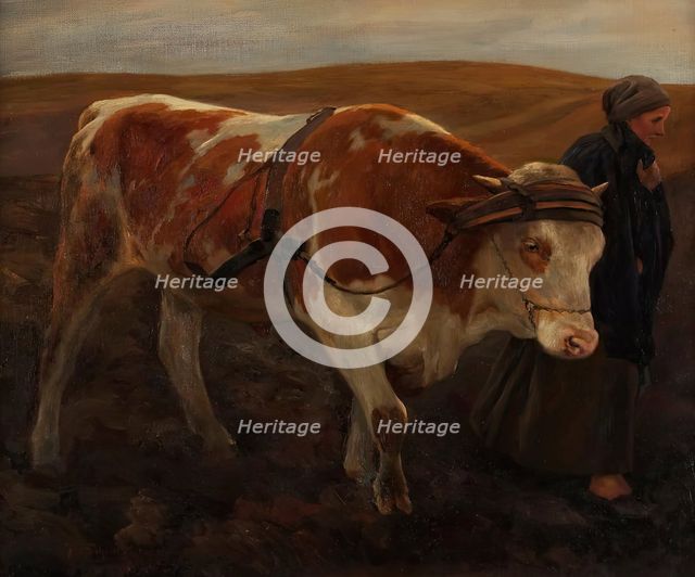 The return home from the field, 1898. Creator: Alfred Schrötter of Kristelli.