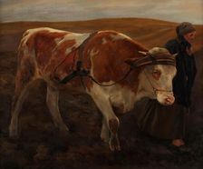 The return home from the field, 1898. Creator: Alfred Schrötter of Kristelli