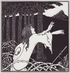 The Return of Tannhauser to the Venusberg, 1895. Creator: Aubrey Beardsley