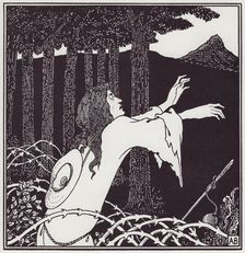 The Return of Tannhauser to the Venusberg, 1895. Creator: Aubrey Beardsley