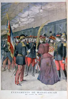 The return of the 200 regiment from Madagascar, 1896. Artist: Henri Meyer