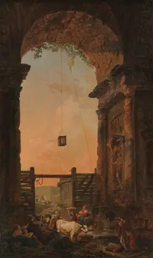 The Return of the Cattle, ca. 1773-75. Creator: Hubert Robert
