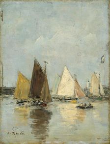 The return of the boats 1897. Artist: Eugene Louis Boudin