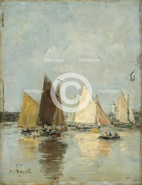 'The return of the boats', 1897. Artist: Eugene Louis Boudin.
