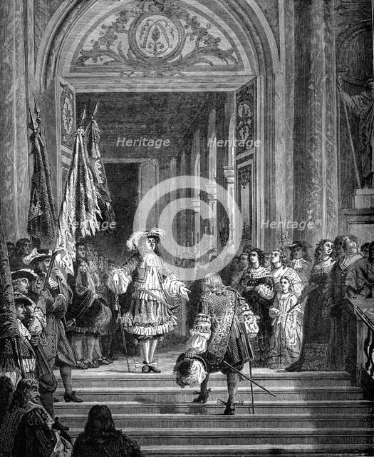 The return of the Grand Conde to Versailles, 1674 (1882-1884). Artist: Unknown