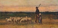 The Return of the Flock c1899. Artist: Jozef Israels
