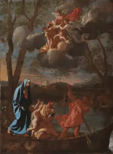 The Return of the Holy Family to Nazareth, c. 1627. Creator: Nicolas Poussin (French, 1594-1665)