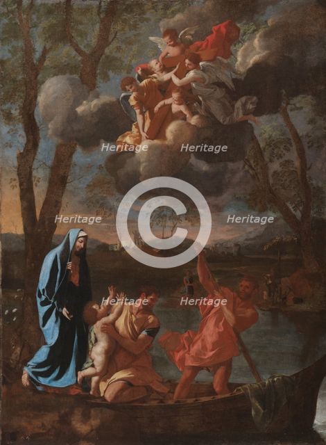 The Return of the Holy Family to Nazareth, c. 1627. Creator: Nicolas Poussin (French, 1594-1665).