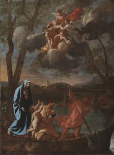 The Return of the Holy Family to Nazareth, c. 1627. Creator: Nicolas Poussin (French, 1594-1665)