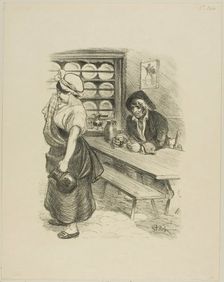 The Return of the Sailor, 153. Creator: Theophile Alexandre Steinlen