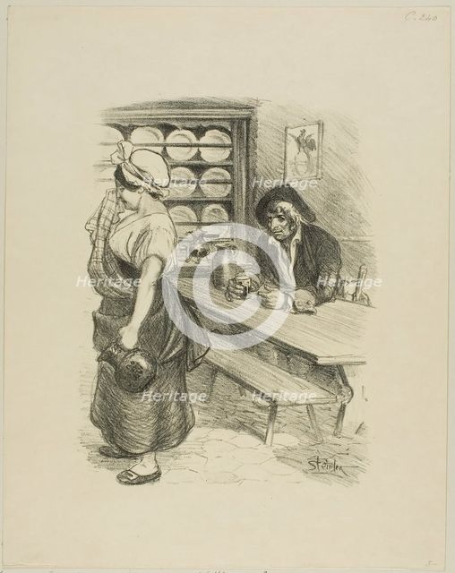 The Return of the Sailor, 153. Creator: Theophile Alexandre Steinlen.