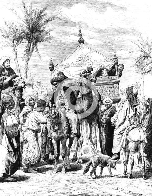 'The Return of the Pilgrimage', 1881. Artist: Unknown