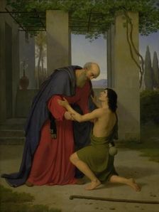 The return of the prodigal son, 1843. Creator: Adam August Müller